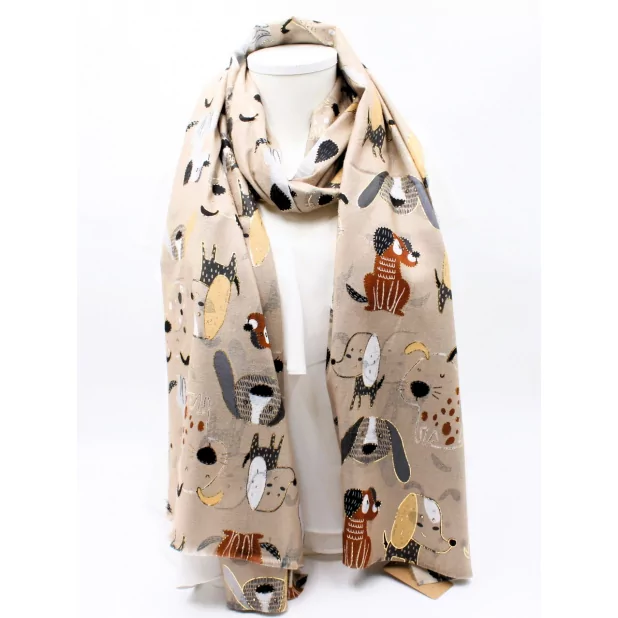 Echarpe tendance avec motif fantaisie