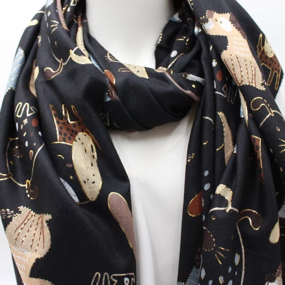 Echarpe tendance avec motif fantaisie