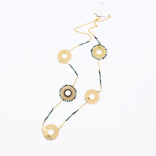 sautoir en acier de style mauresque