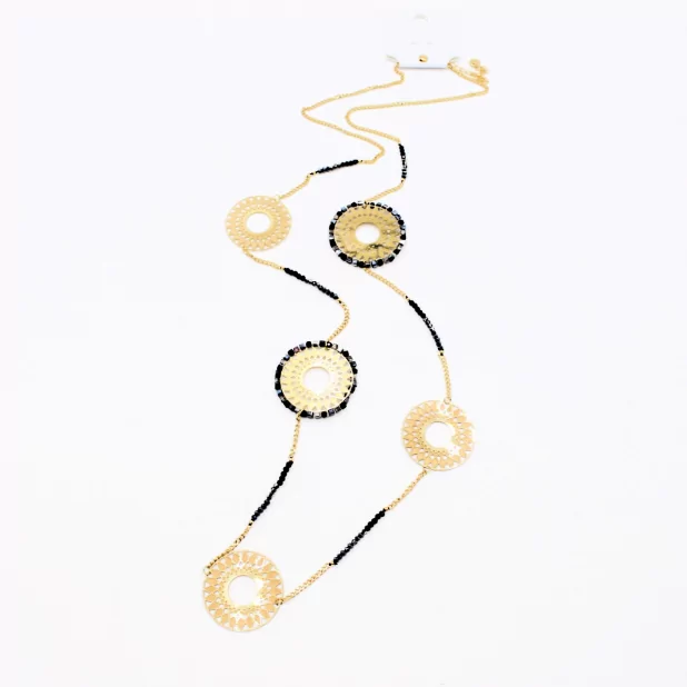 sautoir en acier de style mauresque