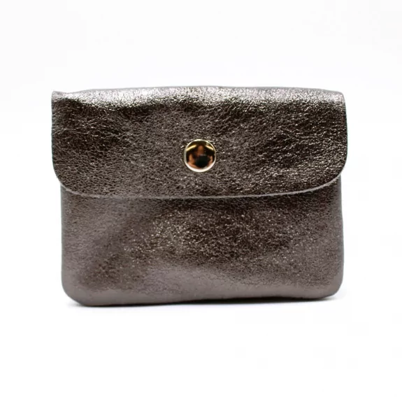 Petit porte monnaie cuir pailleté
