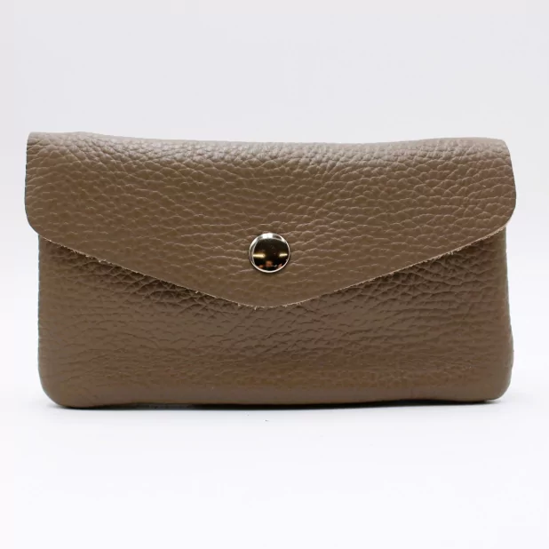 Grand porte-monnaie cuir grainé