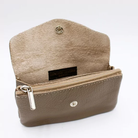 Grand porte-monnaie cuir grainé