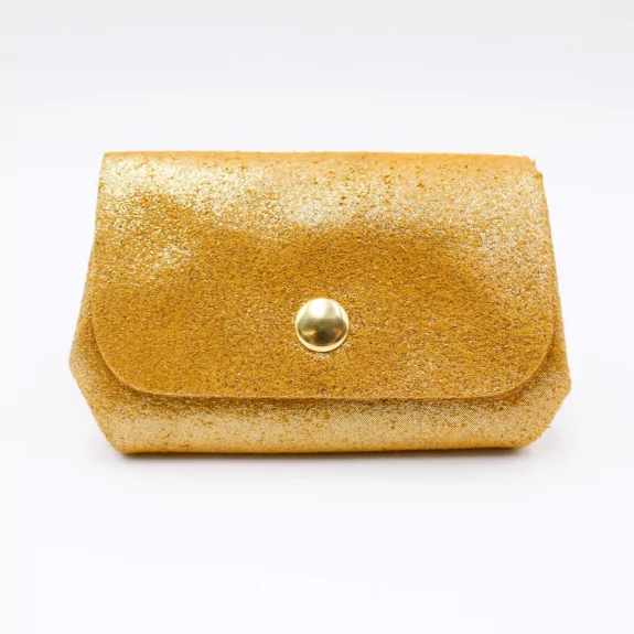 Petit porte-monnaie en cuir irisé