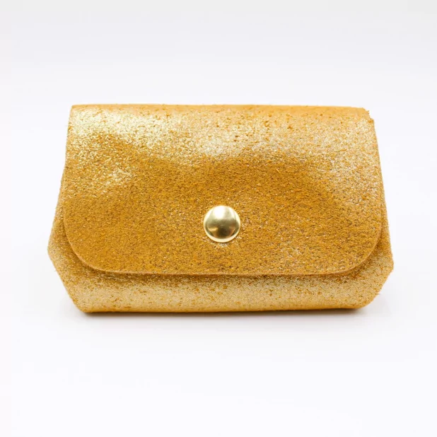 Petit porte-monnaie en cuir irisé