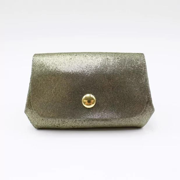 Petit porte-monnaie en cuir irisé