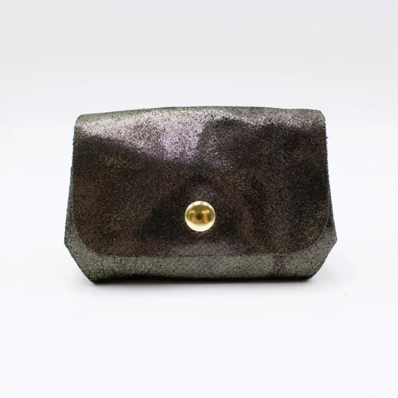 Petit porte-monnaie en cuir irisé