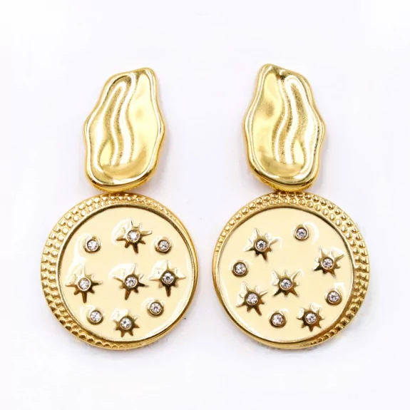 Boucles d'oreilles pendantes étoile du sud