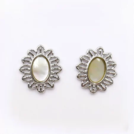 Boucles d'oreilles inspiration fleurs