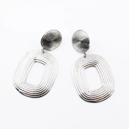 Boucle d'oreille acier - CLIP