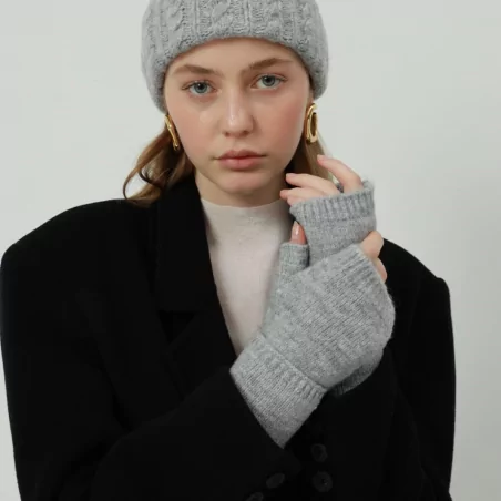 mitaine top mode avec fil lurex