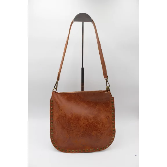 Sac façon besace en cuir, made in italie