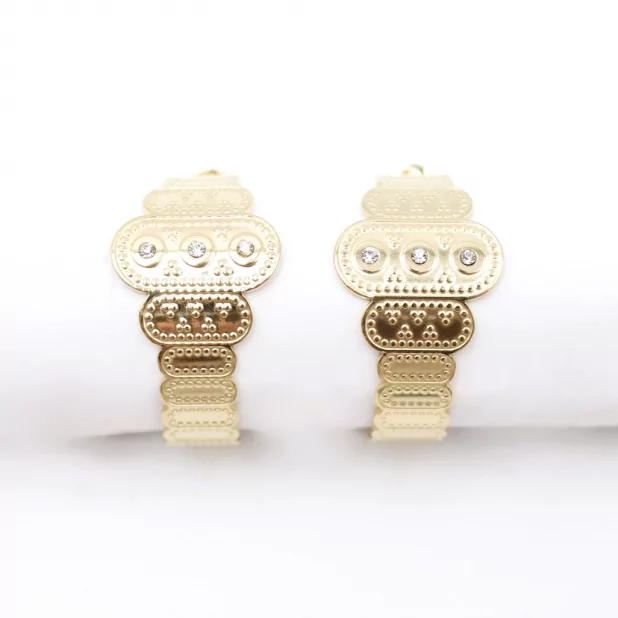 créole acier avec strass