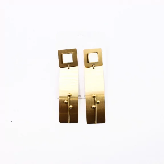 Boucles d'oreilles pendante acier