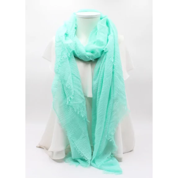 chèche uni turquoise