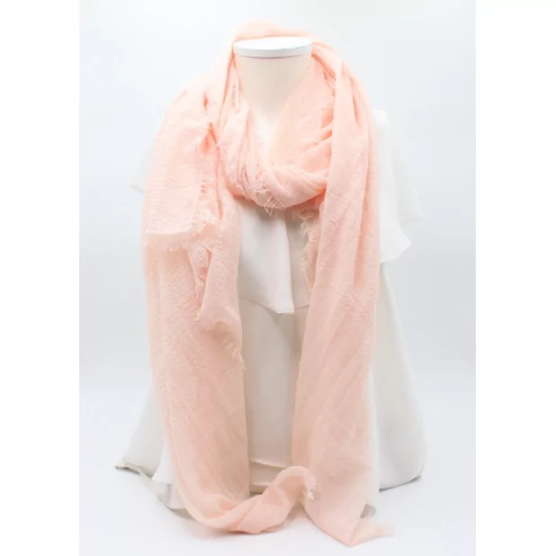 chèche uni rose pâle