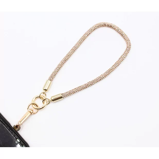 Petite dragonne de téléphone en strass