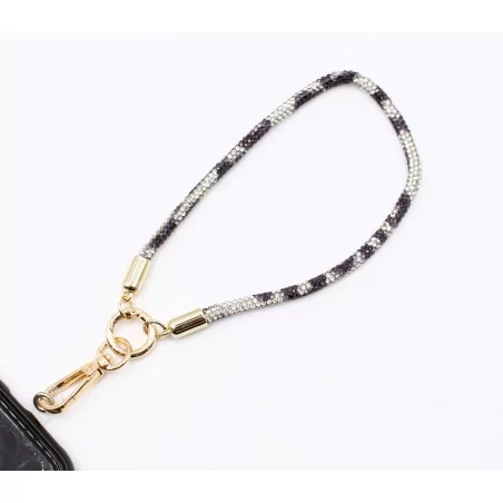 Petite dragonne de téléphone en strass