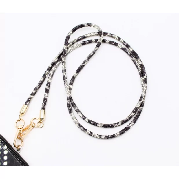 Sautoir dragonne en strass pour portable