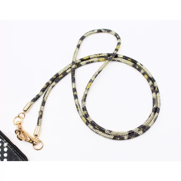 Sautoir dragonne en strass pour portable