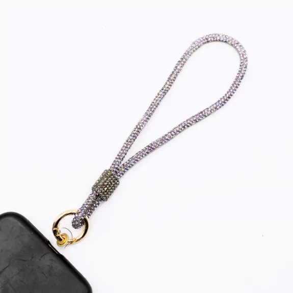 Petite dragonne de téléphone en strass