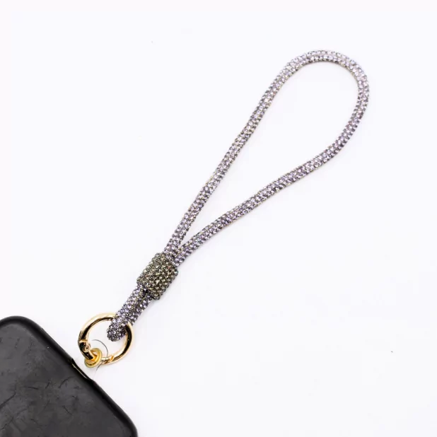 Petite dragonne de téléphone en strass