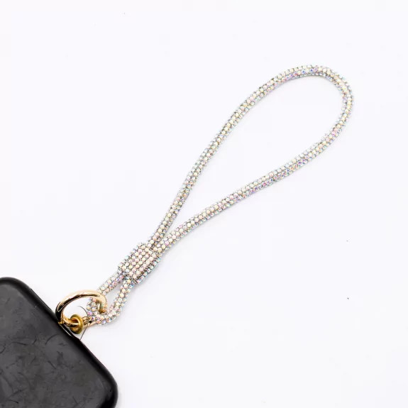 Petite dragonne de téléphone en strass