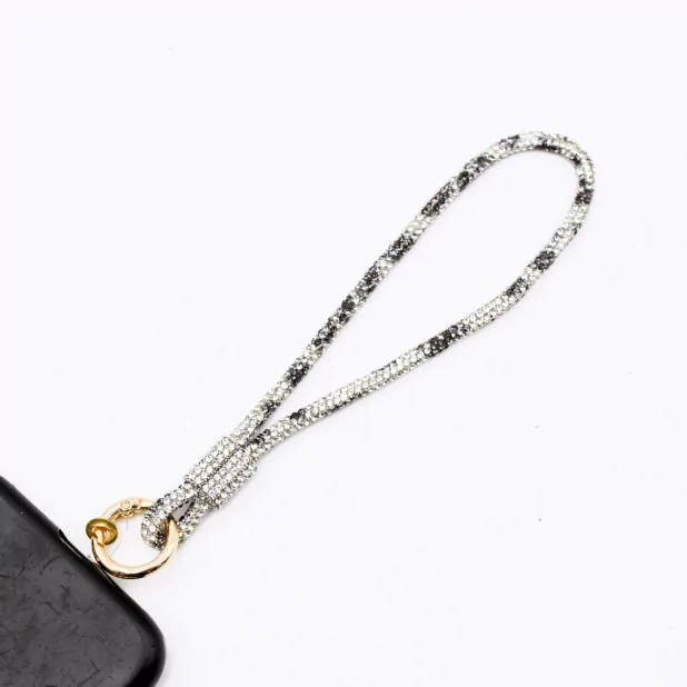 Petite dragonne de téléphone en strass