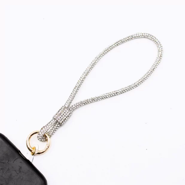 Petite dragonne de téléphone en strass