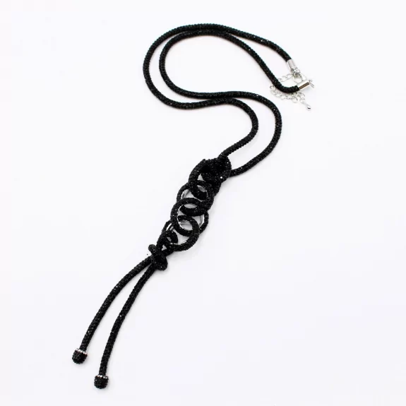 Sautoir en strass tendance fête