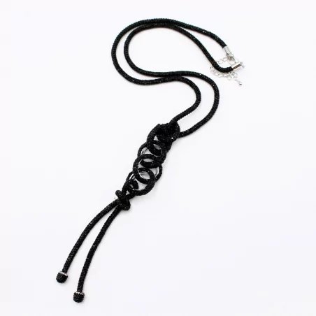 Sautoir en strass tendance fête