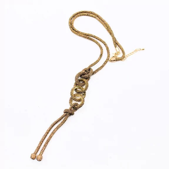 Sautoir en strass tendance fête