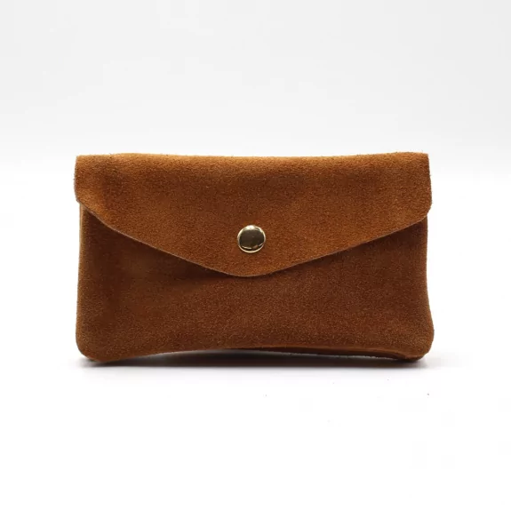 Grand porte monnaie cuir retourné