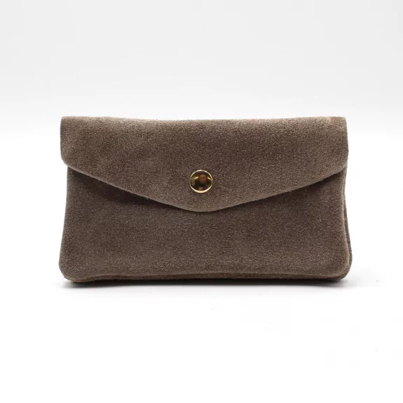 Grand porte monnaie cuir retourné