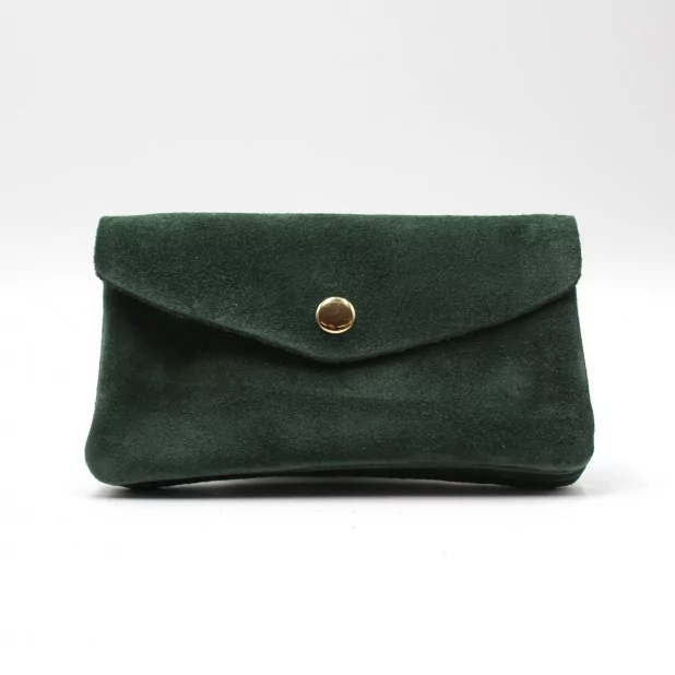 Grand porte monnaie cuir retourné