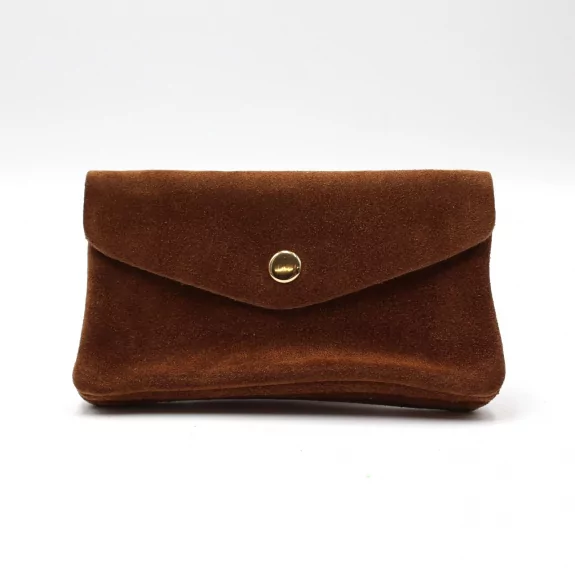 Grand porte monnaie cuir retourné