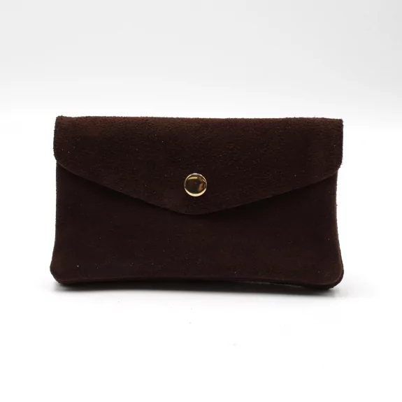 Grand porte monnaie cuir retourné