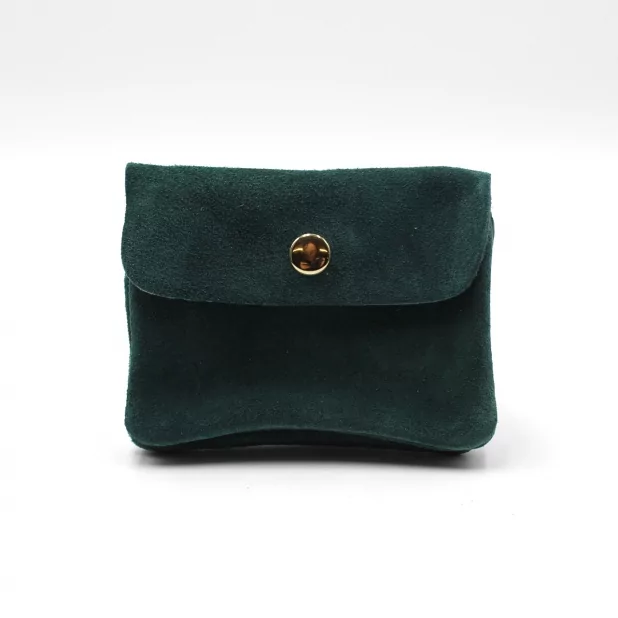 Petit porte monnaie cuir retourné