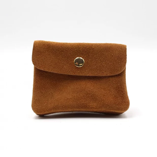Petit porte monnaie cuir retourné