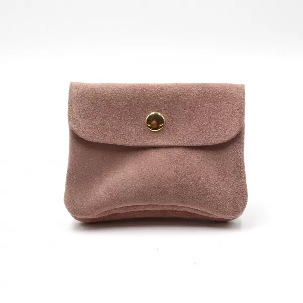 Petit porte monnaie cuir retourné