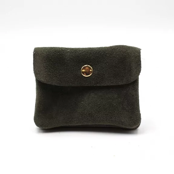 Petit porte monnaie cuir retourné