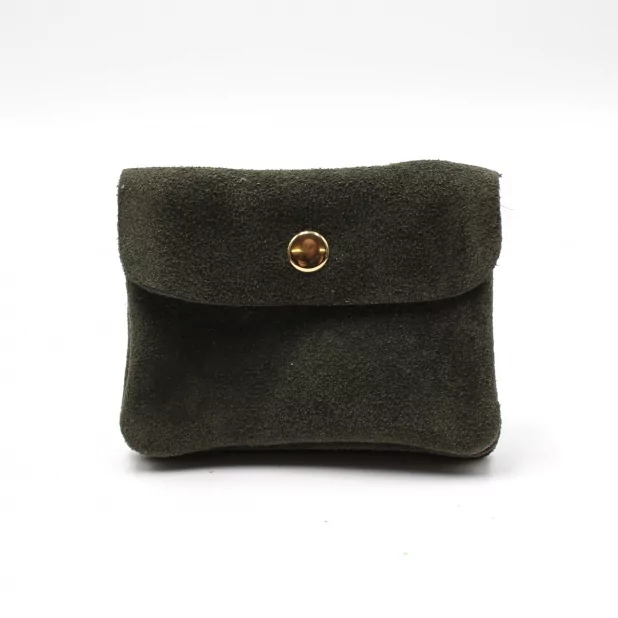 Petit porte monnaie cuir retourné