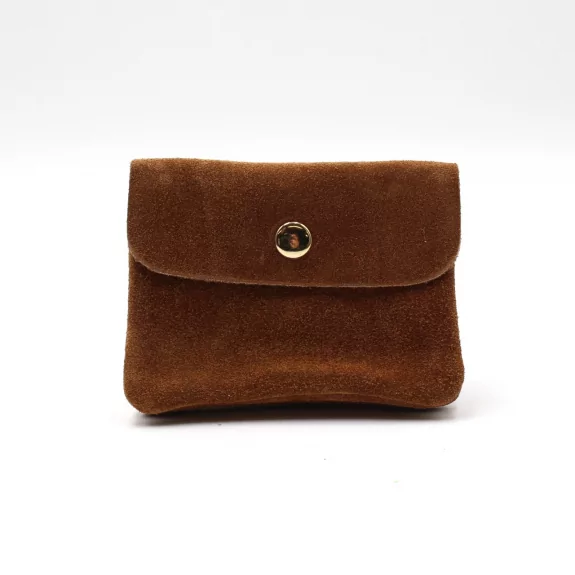 Petit porte monnaie cuir retourné