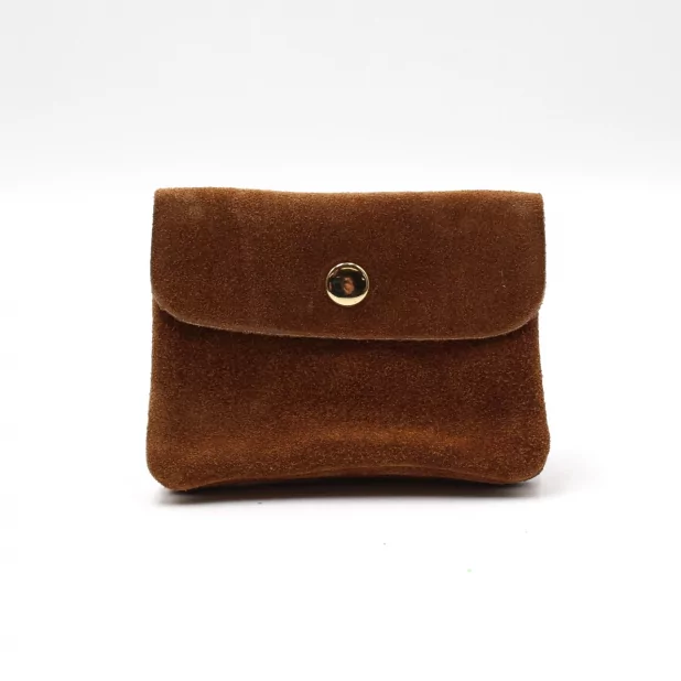 Petit porte monnaie cuir retourné