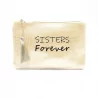Petite pochette à message sisters forever