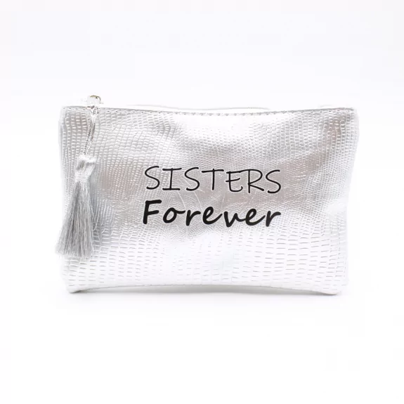 Petite pochette à message sisters forever