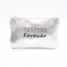 Petite pochette à message sisters forever