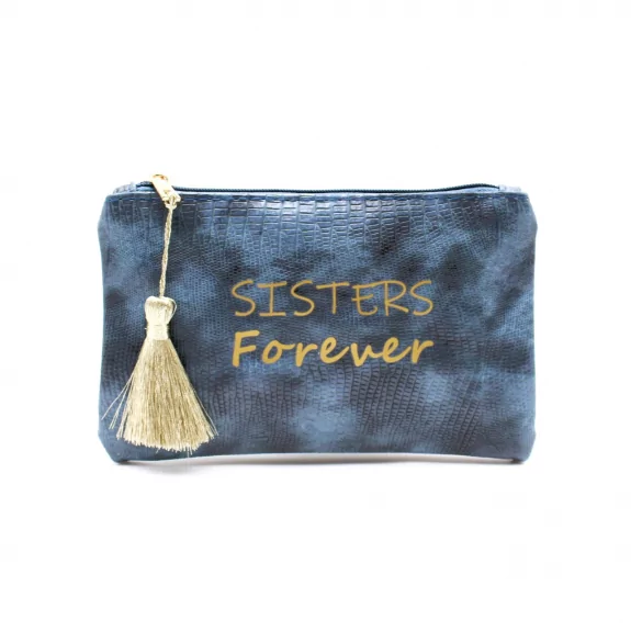Petite pochette à message sisters forever