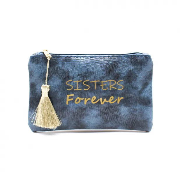 Petite pochette à message sisters forever