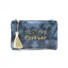 Petite pochette à message sisters forever
